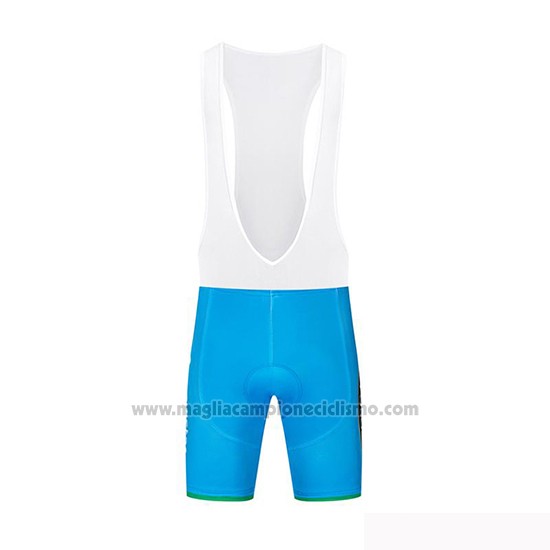 2019 Abbigliamento Ciclismo Movistar Blu Bianco Manica Corta e Salopette